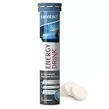 sanotact Energy Drink (20 Brausetabletten) • Taurin + Koffein + B Vitamine • Zucker- & kalorienfrei • zur Steigerung der Ausdauerleistung • Energy-Drink-Geschmack