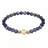 LIEBESKIND BERLIN Damen Beads Armband – Armschmuck aus Edelstahl und Halbedelsteinen - Schmuckstück und Talisman zugleich – elastisch, handgefertigt, modisch, vielseitig kombinierbar