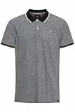 FQ1924 FQEvander Herren Poloshirt Polohemd T-Shirt mit Knopfleiste, Größe:L, Farbe:Black Beauty (193911)