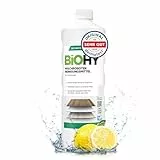 BiOHY Wischroboter Reinigungsmittel (1l Flasche) | Bodenreiniger Mittel für Holzböden | Laminat & Parkettpflege | streifenfreier Glanz auf wasserfestem Holz | schaumarmes Konzentrat