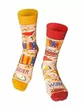 Happy Words Lustige Socken Damen und Herren - Witzige Socken Größe 35-40/41-46 - Lustige Socks mit Motiv - Motivsocken Herren und Damen - Baumwollsocken Bunt für Geschenke - Verschiedene Muster