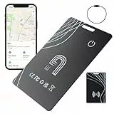 Air Tag Karte Wallet Tracker Card - Smart Air Tracker Tag, Bluetooth-Tracker, Kompatibel mit Apple Wo ist (nur iOS 14.5+), Schlüsselfinder für Koffer/Katzen/Tasche/Kinder/Hunde/Auto, Kabelloses Laden