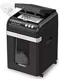 Bonsaii Aktenvernichter mit automatischem 200-Blatt-Einzug, 60 Min Dauerbetrieb, DIN P-4 Mikroschnitt, 31L herausziehbarer Behälter, leise (58 dB) & energiesparend – ideal fürs Büro, C283
