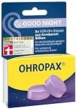 OHROPAX Good Night - Ohrstöpsel zum Schlafen - Silikon Ohrstöpsel zum Schlafen – für alle Ohren und alle Schlafpositionen geeignet – Schalldämmwert SNR 23 dB - 8 Stück