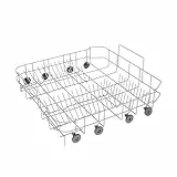 DREHFLEX Geschirrkorb unten passend für AEG, Electrolux, Küppersbusch, Progress, Zanker, Zanussi - Material Nr. 14013372909