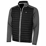Calvin Klein Herren Hyrbid Jacke - Anthrazit/Schwarz - XL