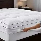 Autsel Matratzentopper 140x200cm, 1200gsm Ultraweich Matratzen Topper mit 4 Anti-Rutsch-Ecklaschen, Premium Matratzenauflage Hypoallergene, Maschinenwaschbar Microfaser Topper