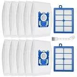 (10 Beutel + 2 HEPA Filter) Zubehör Set für AEG VX6 VX7 VX8 VX9 Bodenstaubsauger VX6-2 VX6-1-ÖKO VX6-2-ÖKO VX7-2 VX7-2-ÖKO VX8-2 VX8-2-ÖKO VX9-2 VX9-2-ÖKO Staubsauger Ersatzteile