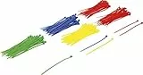 BGS Diy 80875 | Kabelbinder-Sortiment | 200-tlg. | farbig | 2,4 x 100 mm | Set | Nylon