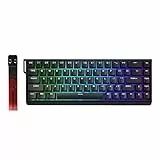 YUNZII MAD68 HE Rapid Trigger Tastatur, 60% Kabelgebunden Gaming-Tastatur mit Magnet-Switches,0,02 mm Präzision,8000 Hz,Einstellbare Betätigung, Hot-Swap, RGB, Snap Tap, PBT für PC & Mac (Black)