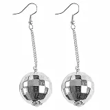 W WIDMANN MILANO Party Fashion 03526 - Ohrringe Discokugel, Schmuck, Disco Fever, Karneval, Mottoparty
