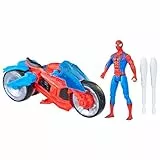 Marvel Spider-Man Epic World of Action Web-Motorrad, Figur & Spielzeug-Motorrad Spielset