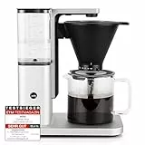 Wilfa Zense Alux Filterkaffeemaschine - 1,25L abnehmbarer Wassertank - Warmhaltefunktion - Tropfstopp & Auto-Abschaltung - einstellbarer Durchlauf - Aluminiumgehäuse (Edelstahl poliert)