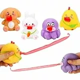 Squeeze Spielzeug, 4pcs Quetsch Spielzeug, Anti Stress Toys Squeeze, Squishy Squeeze Spielzeug, Squeeze Toys Kinder, Zunge Herausstrecken, EIN Neuartiges und Lustiges Spielzeug zum Stressabbau