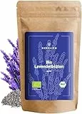 Bio Lavendelblüten 1000g - Lavendel getrocknet - ganze Blüten für Lavendeltee, Lavendelsäckchen, Duftsäckchen oder Speisen - 100% rein - geprüft abgefüllt in Deutschland | Lavendelblüten getrocknet