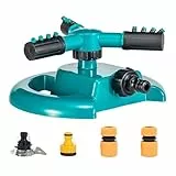 360 Grad Garten Sprinkler Einstellbarer Winkel Automatisch rotierende Sprinkler sogar Wasserverteilung spart Wasser für Blumenbeete Gemüseflecken Kindergärten Parks Kinder Haustiere Spielen
