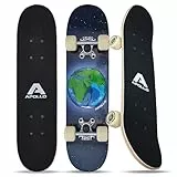 Apollo Skateboard - Around The World - Kinderskateboard 61cm, ABEC 3