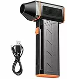 Elektrischer Staubgebläse Druckluft, 130,000 U/min Staubgebläse Akku, 3-Gang Hochgeschwindigkeits, Compressed Air Duster für PC Reinigung, Tastatur, Auto, Sofa, ersetzt Druckluftspray