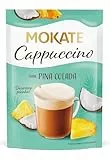 MOKATE - Cappuccino Piña Colada - Cremiger Instant-Kaffee mit Milchschaum, Exotischem Ananas- & Kokosgeschmack, Aromatisch & Vollmundig, Perfekt für Sommerliche Genussmomente, Schnell Zubereitet - 40g