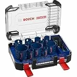Bosch 11x EXPERT Tough Material Lochsäge Set (für Holz mit Metall, Ziegelstein, Ø 20-76 mm, Professional Zubehör Bohrmaschine/Schrauber)