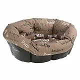 Ferplast Cuscino per Cuccia Cane SOFA' 10, in Cotone, Materassino Cuscino Imbottito per Lettino per Cani da Interno, Ricambio per Cesta in Plastica Cani, 96 x 71 x h 32 cm, Marrone