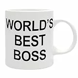 ABYSTYLE Tasse The Office World's Best Boss – Offizielles Produkt – Keramiktasse – Fassungsvermögen 320 ml