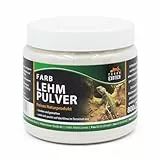 Terra Exotica Lehmpulver für Terrarien 800 g weiß, rot, gelb oder braun – Natürlicher Bodengrund-Zusatz für Reptilien, Amphibien & Wirbellose – Ideal zum Mischen mit Sand oder Erde (weiß)