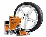 Foliatec Sprühfolie Auto Felgenfolie Sprüh Lack Set für 4 Felgen, Abziehbar, Gute Deckkraft, weiss glänzend, 2x 400ml