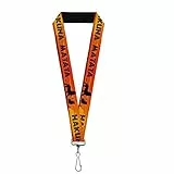 Buckle-Down Unisex-Erwachsene Lanyard-1.0'-Lion King Hakuna Matata Sunset Oranges/blac Schlsselanhnger, Mehrfarbig, Einheitsgröße