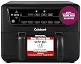 Cuisinart XXL 10.4L Zweizonen-Heißluftfritteuse| PFAS Frei | Chemiekalien frei,| Braten, Grillen, Backen, Dehydrieren und Warmhalten | 2 kammern| 2 x 5.2L - 8+ portionen| Spülmaschinenfeste Teile