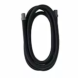 Fluval geriffelter Ersatzschlauch 3m, Durchmesser 17 mm für Fluval Außenfilter 304, 404, 305, 405, 306 und 406, schwarz/grau