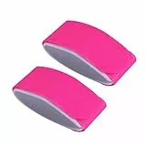 VGEBY 2 Stück Skibänder, Ski Klettband Verstellbare Snowboard Klettverschluss Band Ski Wraps Snowboardzubehör Skiband(Rosenrot) Maximale Übung/X-Spiele Ski