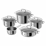 Zwilling Quadro – 5 teiliges Set Kochgeschirr, Silber, 58 x 35 x 30 cm