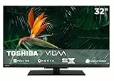 Toshiba 32LV3F63DA Fernseher 32 Zoll Smart TV VIDAA Full HD Fernseher HDR Smart TV mit Triple-Tuner und Bluetooth, LED TV (2026)