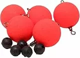 FTM Wirbel Pilot ROT Ø 15mm / 5 Stück Pilotkugel mit integriertem Wirbel Pilot Forellenpose