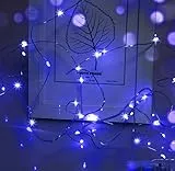 Cshare LED Lichterkette, 3m Draht Micro 30 LEDs, AA Batterie Betrieb für Party, Garten, Weihnachten, Halloween, Hochzeit, Beleuchtung, Zimmer (Blau)