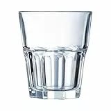 Arcoroc - Granity Collection - 6 niedrige Gläser 27 cl aus gehärtetem Glas, stapelbar -Berufsgebrauch -Extrem widerstandsfähig