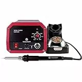 TOOLCRAFT ST-80A Lötstation | Analoger Temperaturbereich 150-450°C | Keramikheizelement | ESD-Arbeitsplatz | Lötspitzenreiniger | Aluminiumgehäuse | Löten, Elektronik