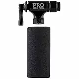 PRO BIKE TOOL Fahrradpumpe - CO2-Pumpenset Kompatibel mit Presta- und Schrader-Ventilen - Fahrradreifenpumpe für Straße und MTB - Aluminiumlegierung mit isolierter Hülle - 5 x 2,5 cm, Schwarz