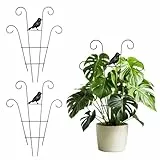 Rankgitter Groß, 2 Stück Rankhilfe Zimmerpflanzen Rankhilfe Metall Pflanzen Rankhilfe Pflanzenstütze Rankgitter Rankhilfe Für Kletterpflanzen Gartenspalier für Tomaten Blumen Rosen (40 * 30)
