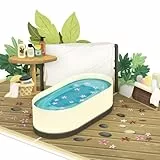 papercrush® Pop-Up Karte Wellness Gutschein - 3D Gutscheinkarte zu Weihnachten (Sauna & Spa) - Wellnessgutschein für Massage & Beautybehandlung, Geldgeschenk für Frauen, beste Freundin, Männer & Paare