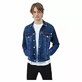 Pepe Jeans Herren Pinner Jeansjacke, Blau (Denim-HP2), M