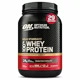 Optimum Nutrition Gold Standard 100% Whey, Proteinpulver, Geschmack Double Rich Chocolate, 899g, 29 Portionen, Verpackung Kann Variieren