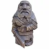YFSAN Norse Götter Statuen, Odin Statue Odin Thor Tyr Ulfhednar Statue Norse Viking Statue Kunsthandwerk Ornamente für Haus im Freien Gartendekoration (Tir-Single-Schwert)