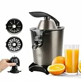 BLACK+DECKER - Elektrische Zitruspresse mit Hebel 350W | AC-Pro-Motor | 2 Presskegel | 0,65L Behälter | Direktfluss | Anti-Tropf | Fruchtfleischfilter | Spülmaschinengeeignet | BPA-frei