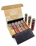 TIMBER TASTE® Scharfes Chili Gewürze Geschenkset Frauen & Männer [BIS 700000 SCOVILLE] - 5 handverlesene Chilis - Chili Gewürze Geschenke Set Weihnachten Papa & Mama - Weihnachtsgeschenke Set Männer