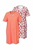 Ulla Popken Women's 2 pcs Bigshirts, Starfish, Koralle, 50-52