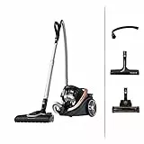 Rowenta Silence Force Cyclonic Effitech beutelloser Bodenstaubsauger, Home und Car, hohe Saugkraft, niedriger Energieverbrauch, HEPA-Filterung, XXL-Fassungsvermögen, Schwarz-Roségold, RO7954