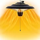 DONYER POWER Outdoor Heizungen für Garten Terrasse Heizungen Halogenheizung 800W & 2000W Elektrische Heizung für Gewächshaus Zelt
