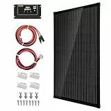 Topsolar Solarmodul-Kit 170 Watt 12 Volt Monokristalline Off Grid System für Häuser RV Boot + 30A 12V/24V Solarladeregler + Solarkabel + Z-Brackets für die Montage